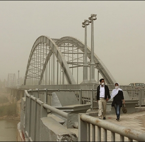 آلودگی هوا در خوزستان به “۵۱ برابر حد مجاز” رسید