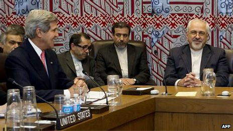 دیدار دوجانبه وزرای خارجه ایران و امریکا