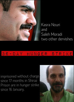 حمایت گسترده کاربران شبکه‌های اجتماعی از اعتصاب غذای دراویش زندانی