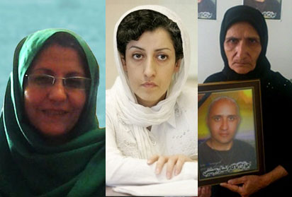 مادر ستار بهشتی - نرگس محمدی - همسر عبدالفتاح سلطانی